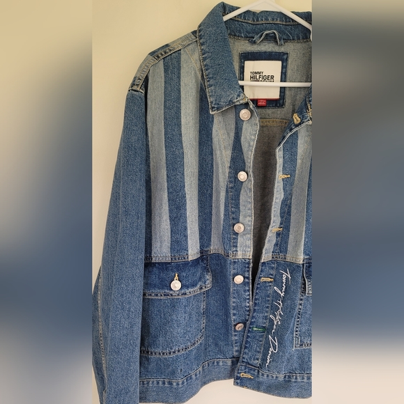 Rare Tommy Hilfiger Denim Jean Jacket Size XXL - Picture 4 of 7
